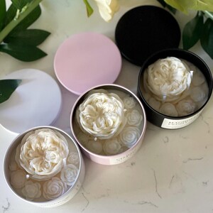 Blooming Peony - gift for her, bridesmaid candle, bride gift, birthday gift candle, wedding candle gift, Mother’s Day gift candle