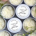 Bridesmaid Proposal Candle: I Can’t Say I Do Without You, Soy Wax Candle with Flowers (4 oz)