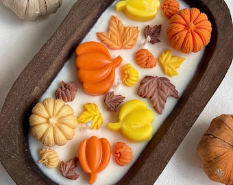 Pumpkin Spice Dough Bowl Candle: 16oz Soy Wax Fall Decor