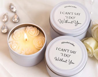 Bridesmaid Proposal Candle: Soy Wax, Bridal Party Favor