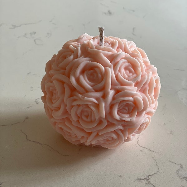 Big Rose Ball Candle