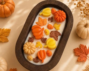Pumpkin Spice Dough Bowl Candle – Fall Scented Soy Wax (16oz)