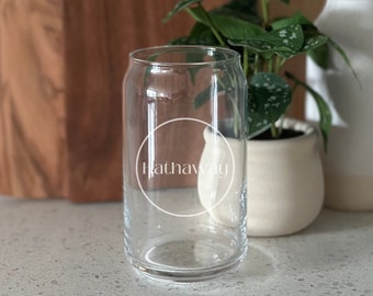 Personalized Glass Gift 16 oz | Custom Name Glass | Engraved Soda Cup | Personalized Gift