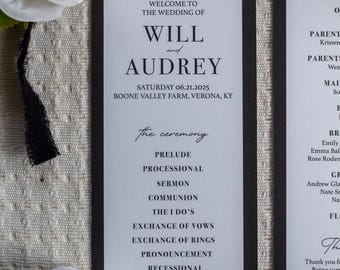 Semi-Custom Wedding Ceremony Programs | The Verona Collection
