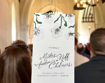 Custom Wedding Ceremony Program | The Mariemont