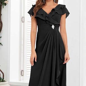Hy V-neck Chiffon Mother of the Bride/groom Dress Size 16W NWOT - Etsy