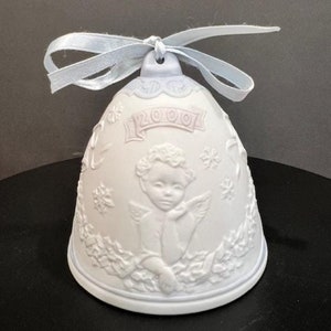 Lladro 2000 Porcelain Christmas Bell/Ornament