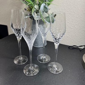Ose Fluted Champagne Glasses by Cristal D'Arques-Durand