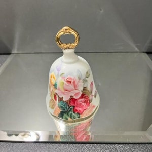 The Danbury Mint &quot;Bells of the World&quot; Hand Painted Floral Bell