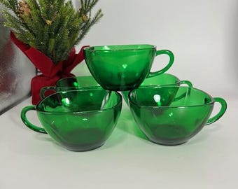 グリーンガラス アンカーホッキング エメラルドグリーン スクエア