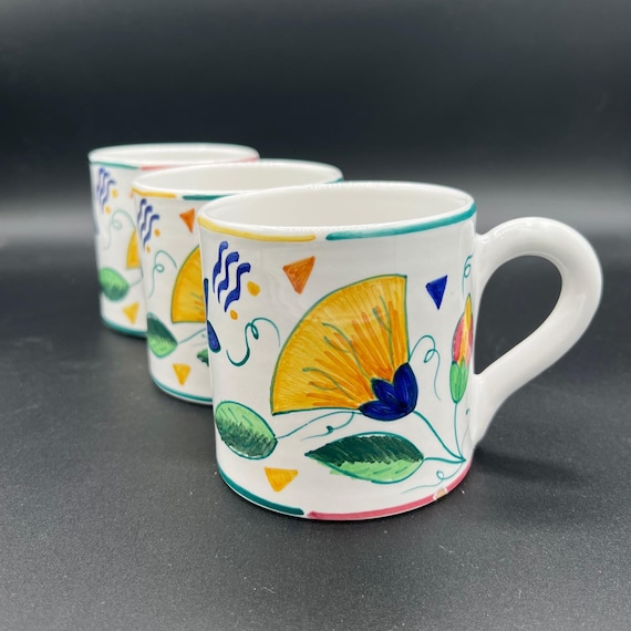 Grazia Deruta Coffee Mugs - Etsy