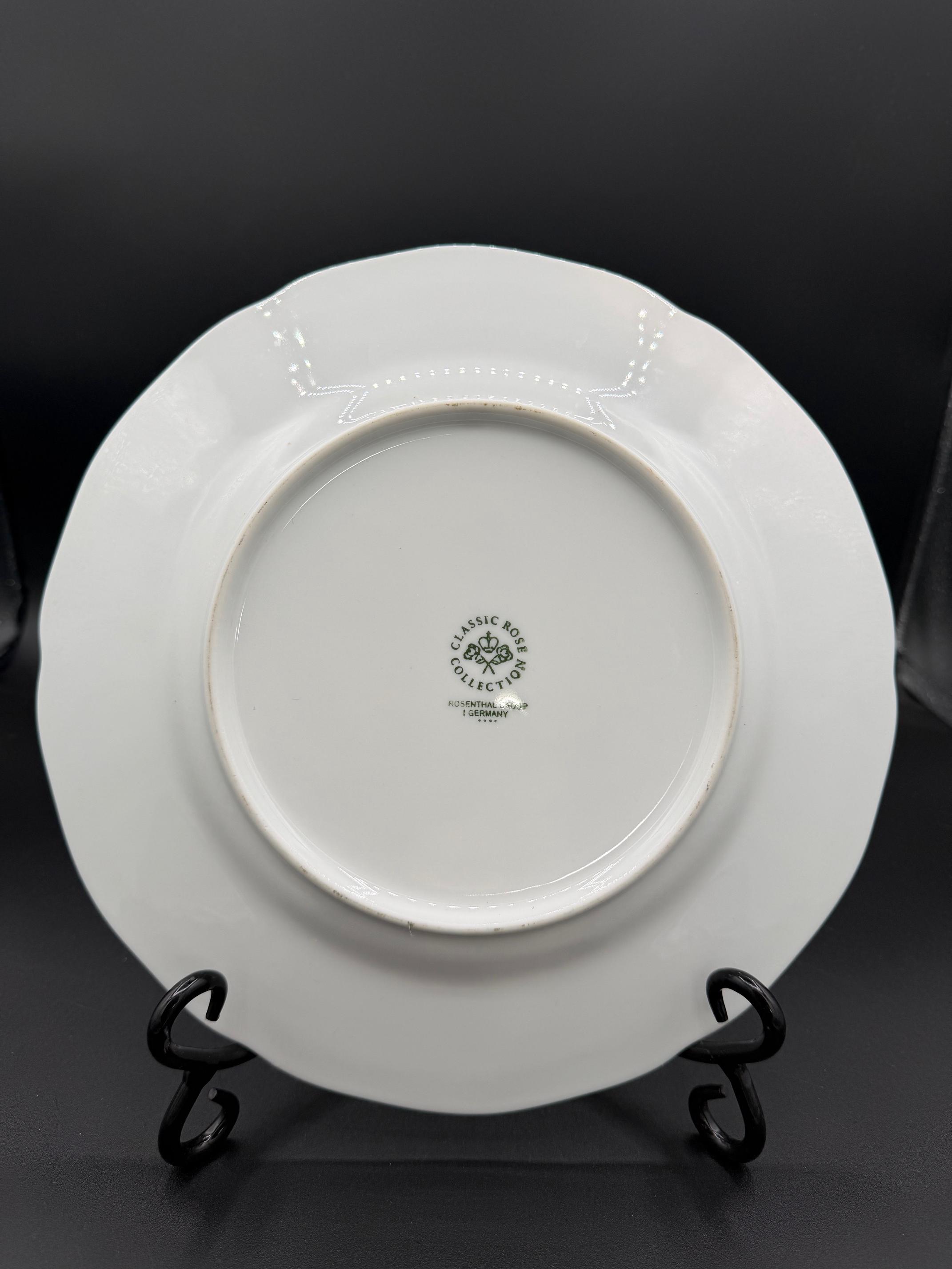 Rosenthal-continental Meissen Flower Green Dinner Plate - Etsy
