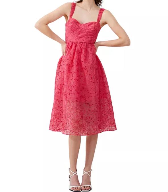 french connection zhara lace dress Buy French Connection Women's Zahra Lace Dress, Pink Opal, 6 at Amazon.in