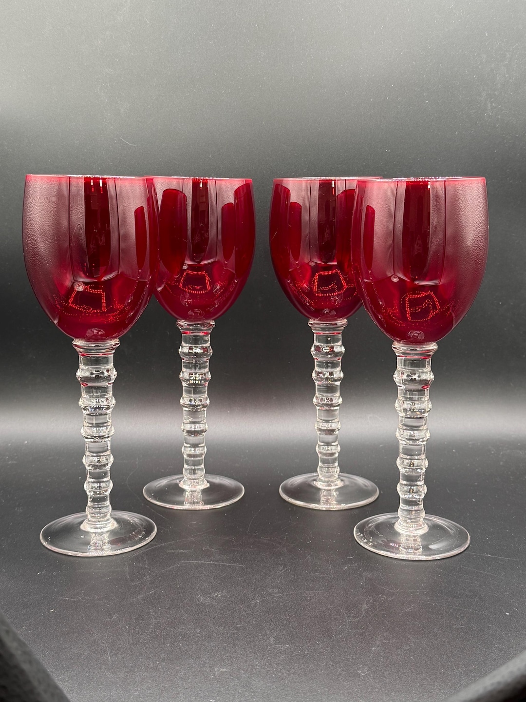 Home Essentials Imperial Ruby Water Goblets - Etsy