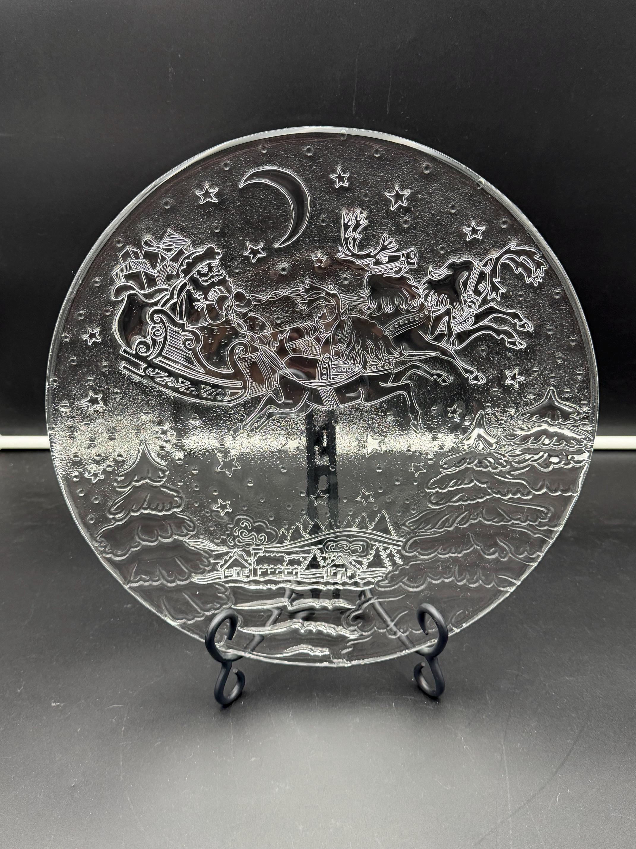 Pilgrim Glass 13” Platter - Etsy
