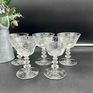 Gloria Champagne/Tall Sherbet Glasses by Rock Sharpe