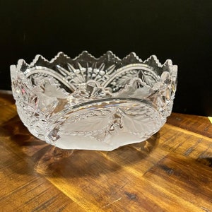 Large Cut Crystal Fruit Bowl