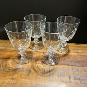 Vintage Crystal Wine Glasses