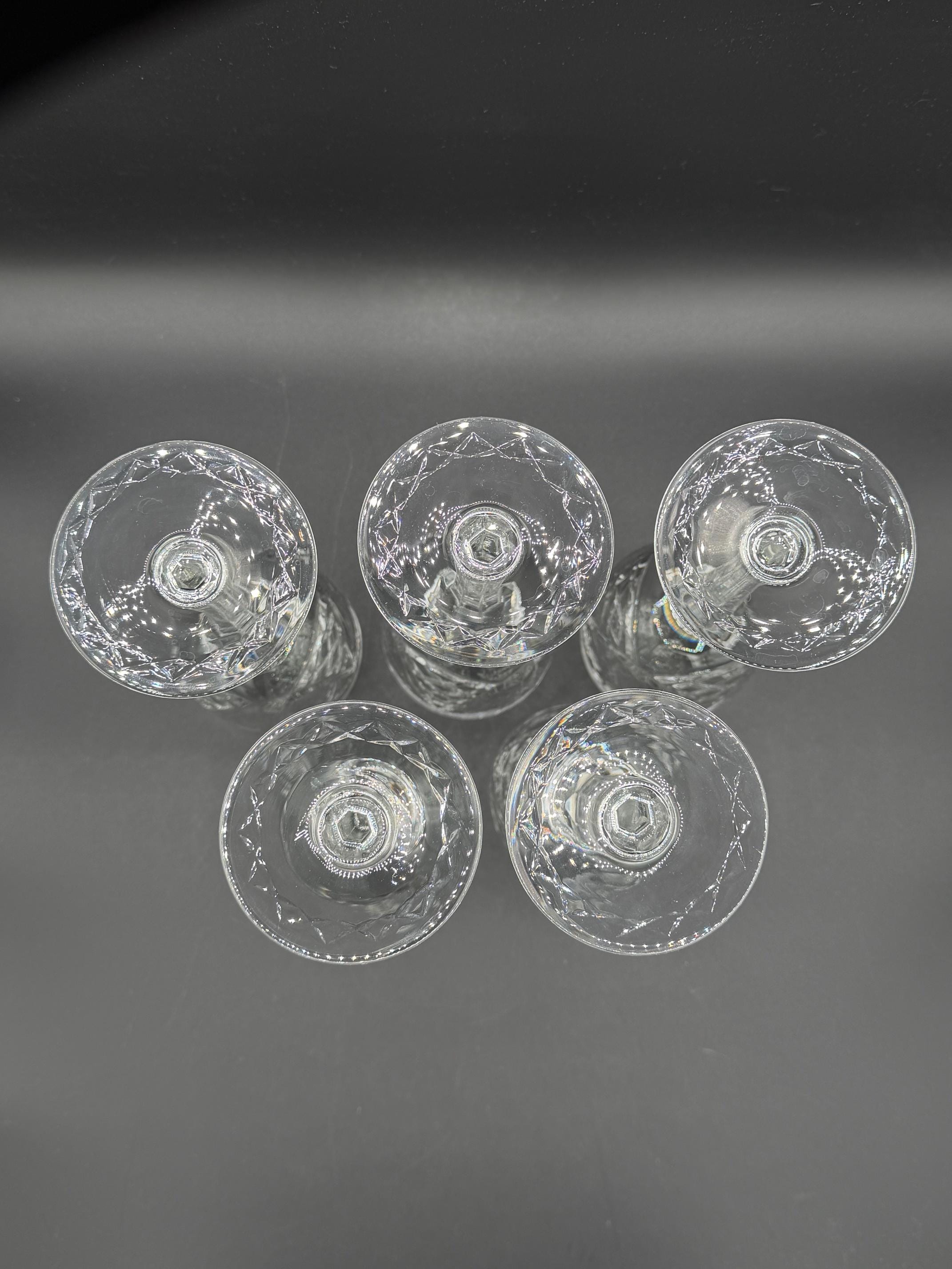 Rogaska Jasmine Crystal Water Goblets - Etsy