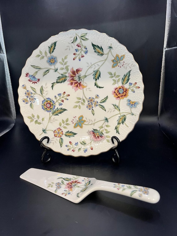 Andrea by Sadek Buckingham Cake Plate and Server - Etsy