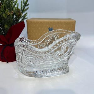 Crystal Sleigh Centerpiece by Avon