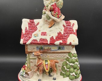 Vintage 1993 Fitz and Floyd The Night Before Christmas Cookie Jar