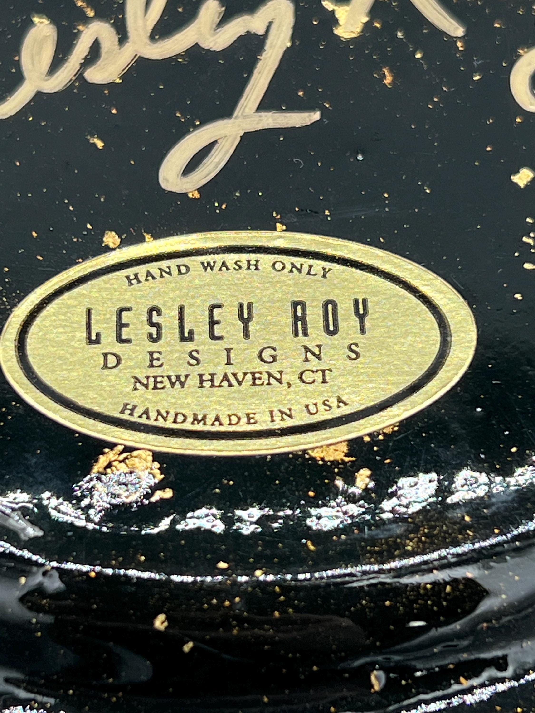 Vintage Lesley Roy Reverse Glass Art Hand Painted Plate - Etsy