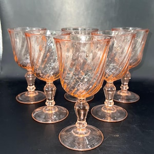 Rosaline Pink Swirl Optic by Cristal D&#39;Arques-Durand
