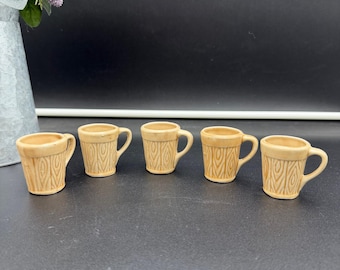 Vintage keramische mokken/borrelglaasjes