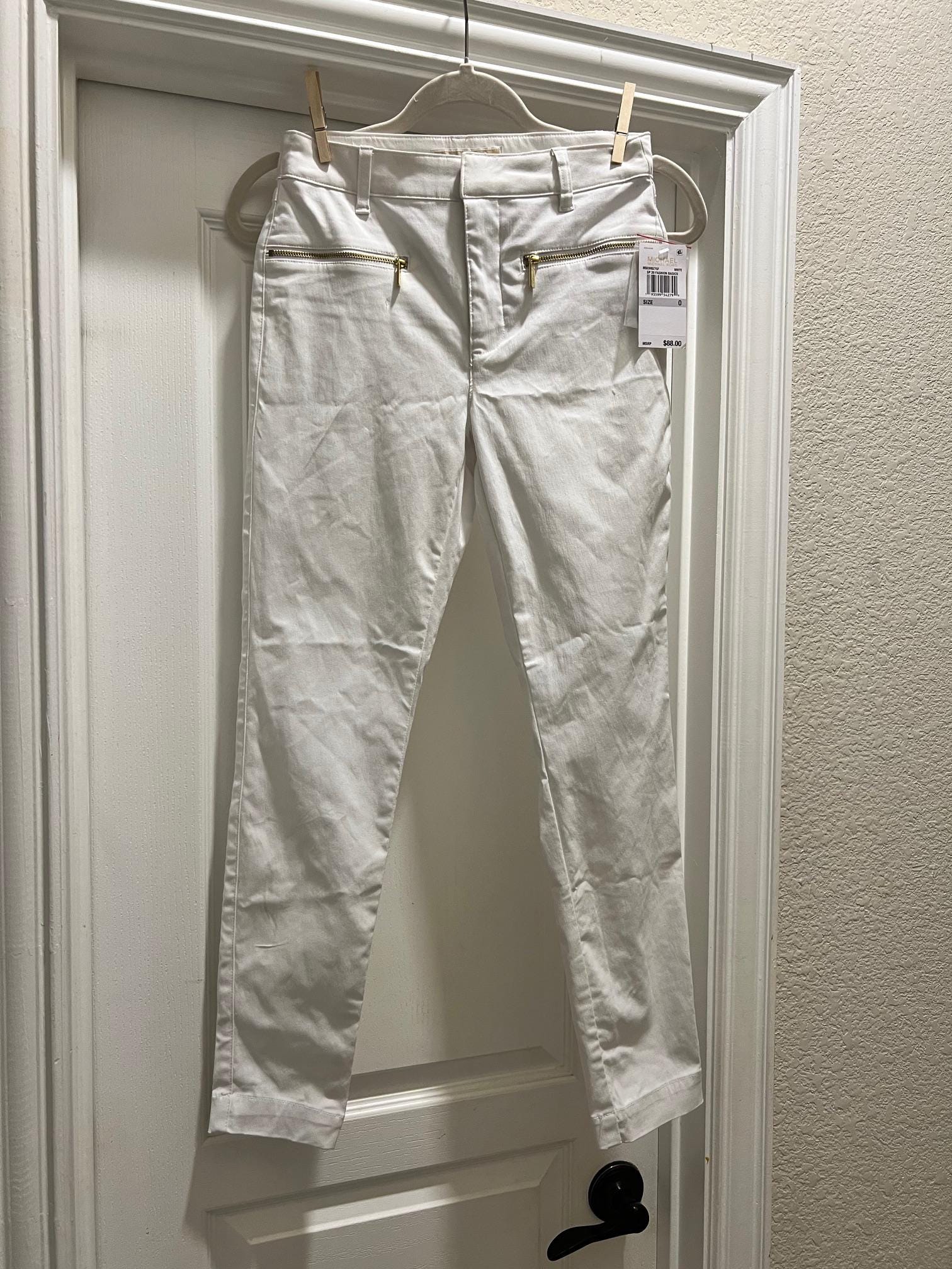 Michael Kors Izzy Skinny Mid-rise White Jeans Size 0 - Etsy