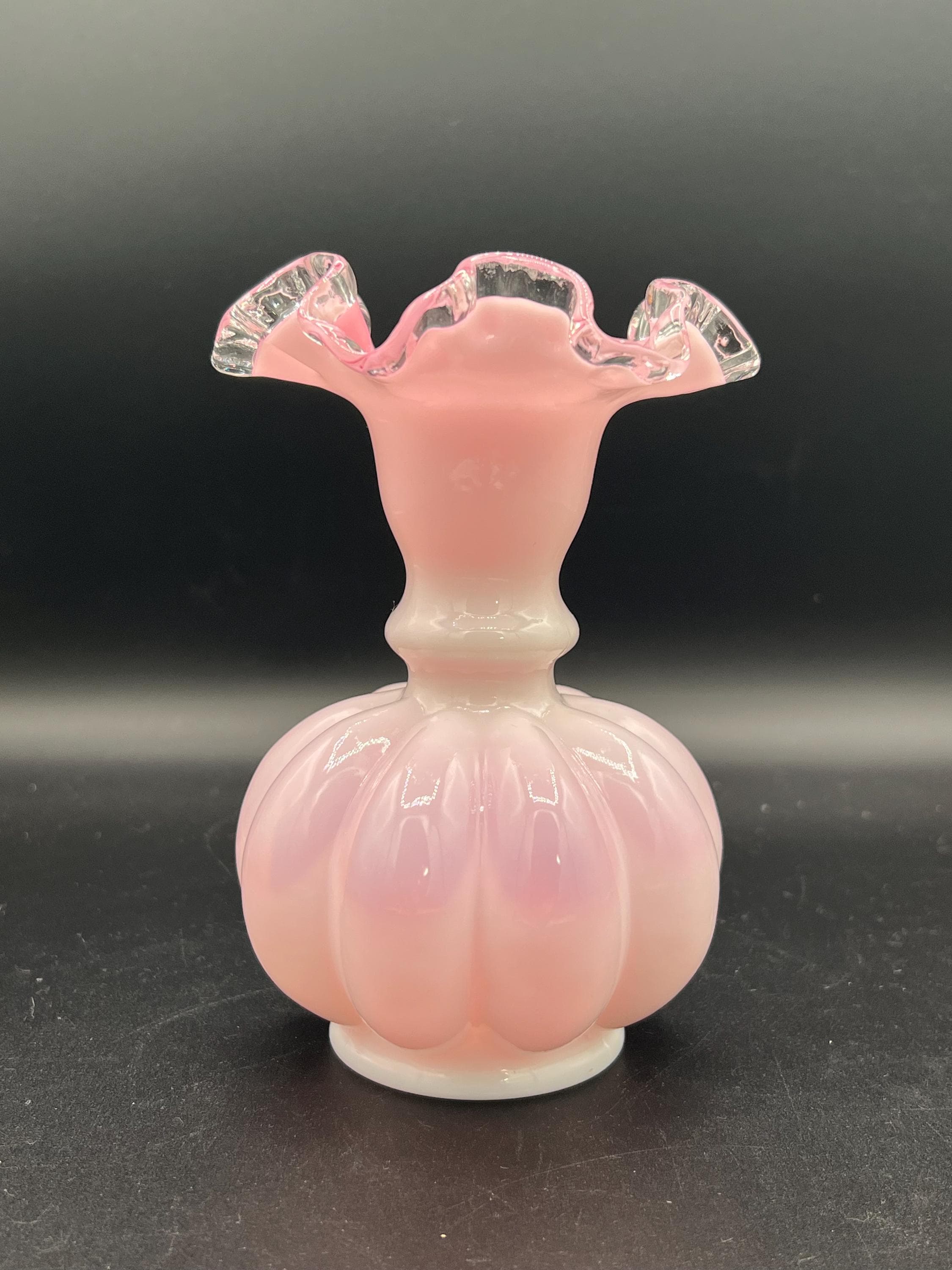 Fenton Pink Milk Glass - Etsy