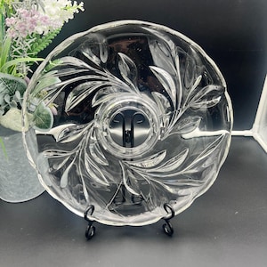 Crystal Footed Serving/Cake Plate