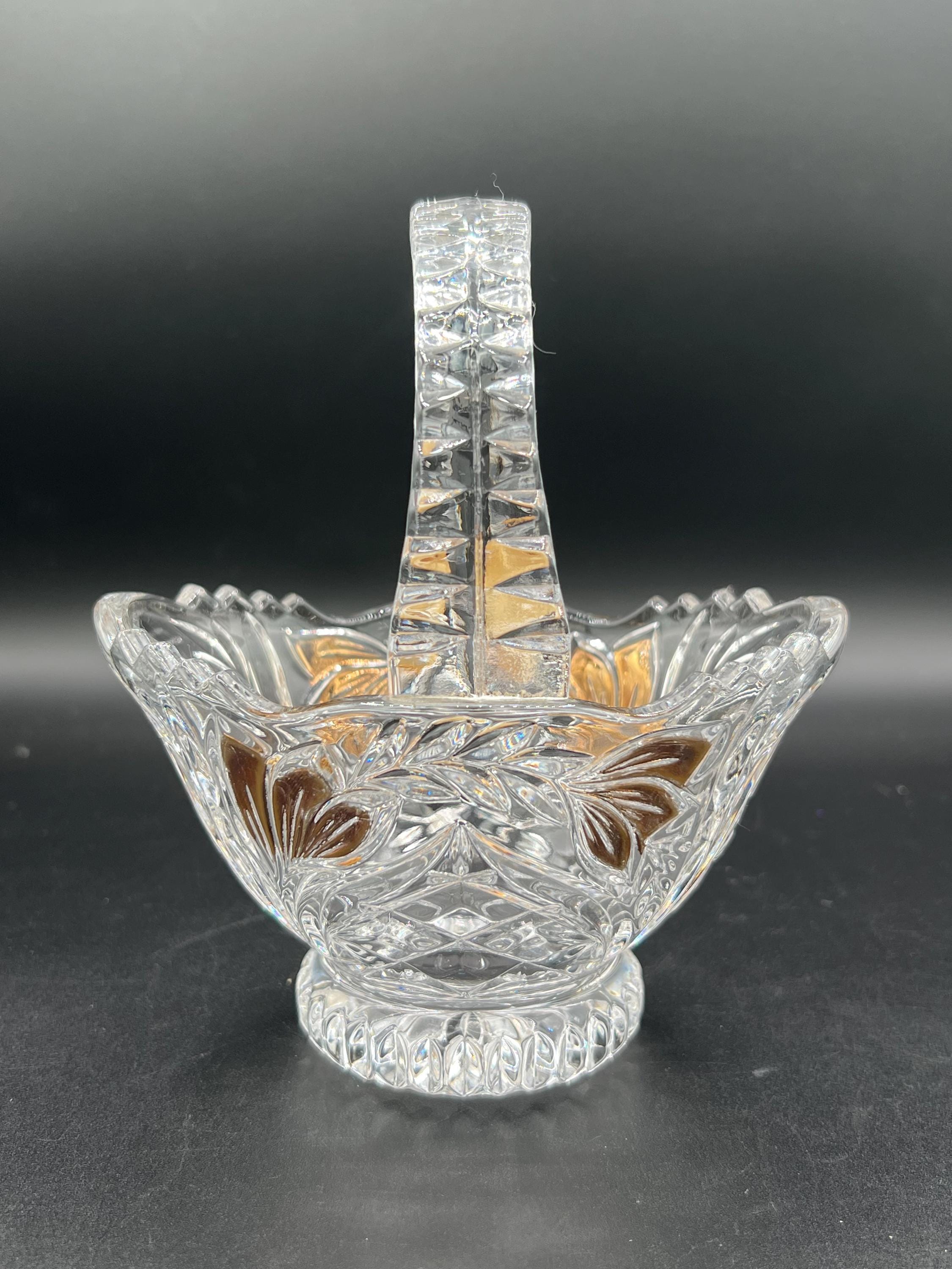 Anna Hutte Crystal Basket - Etsy