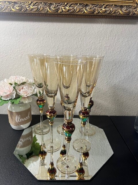 Z Gallerie Majestic Champagne Flutes - Etsy