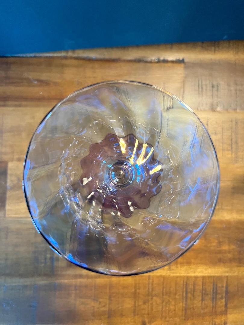 Vintage Purple and Blue Iridescent Wine Glasses Etsy