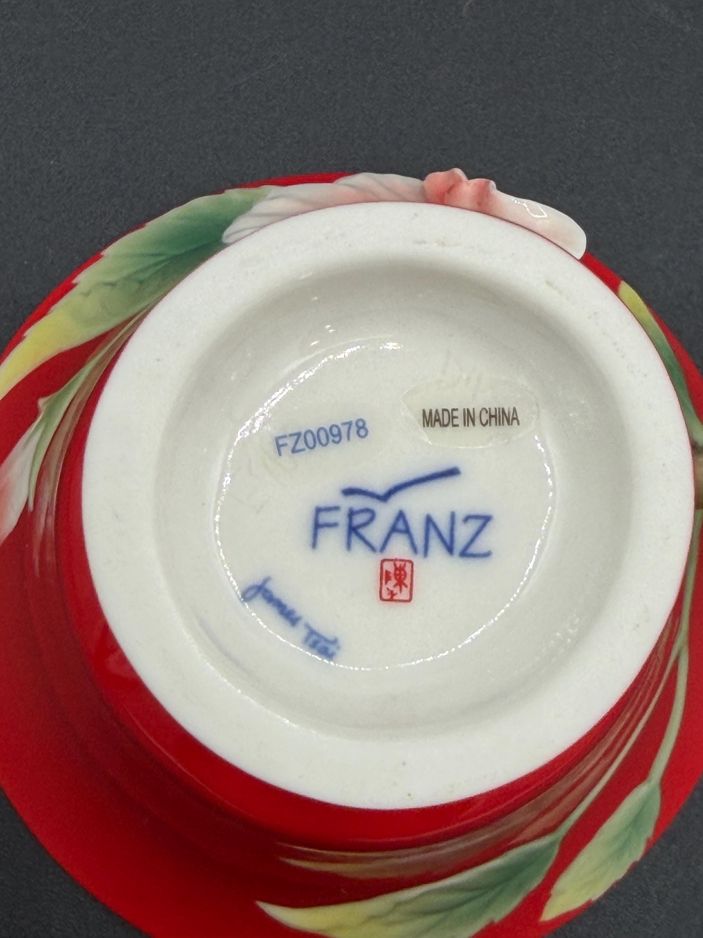 Franz Collection Island Beauty Hibiscus Cup and Saucer Set - Etsy