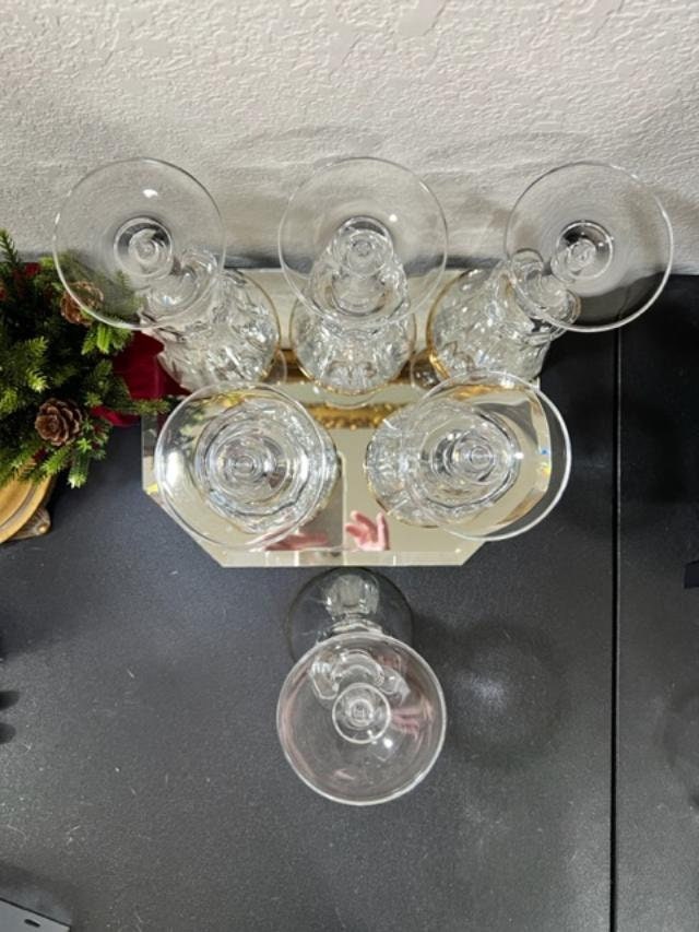 Mikasa Jamestown Clear With Gold Iced Tea Goblets Etsy