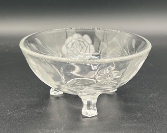 Vintage Etched Candy Dish