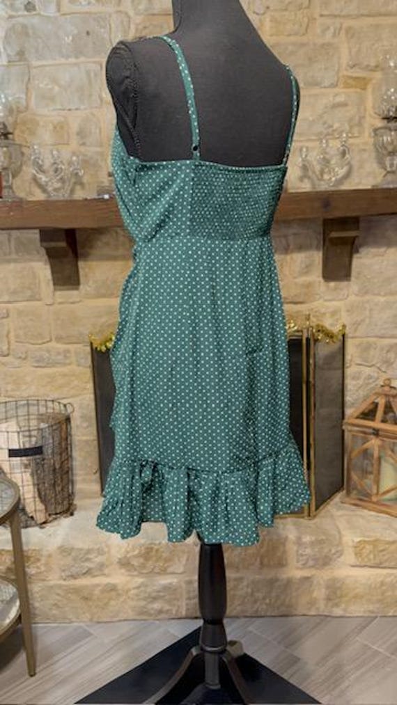 urban outfitters blue and green dress Pink Accent Garden Dress