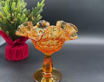 Fenton Iridescent Green Miniature Punch Bowl Set - Etsy