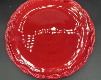 Tracy Porter Octavia Hill Solid Red Dinner Plate