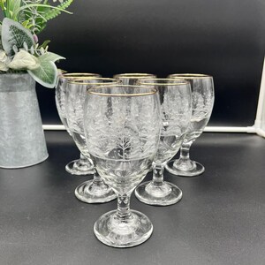 Libbey Arby&#39;s Frosted Etched Winter Wonderland Goblets