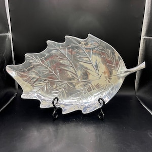 Vintage Mariposa Silver Leaf Tray
