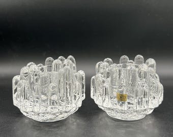 オレフォス スウェーデン製クリスタルキャンドルホルダー - Etsy 日本