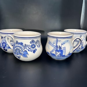 Vintage Dutch Windmill Mugs