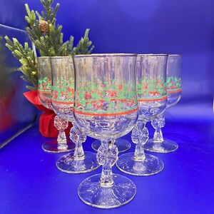 Arby&#39;s Christmas Collection Water Goblets by Libbey