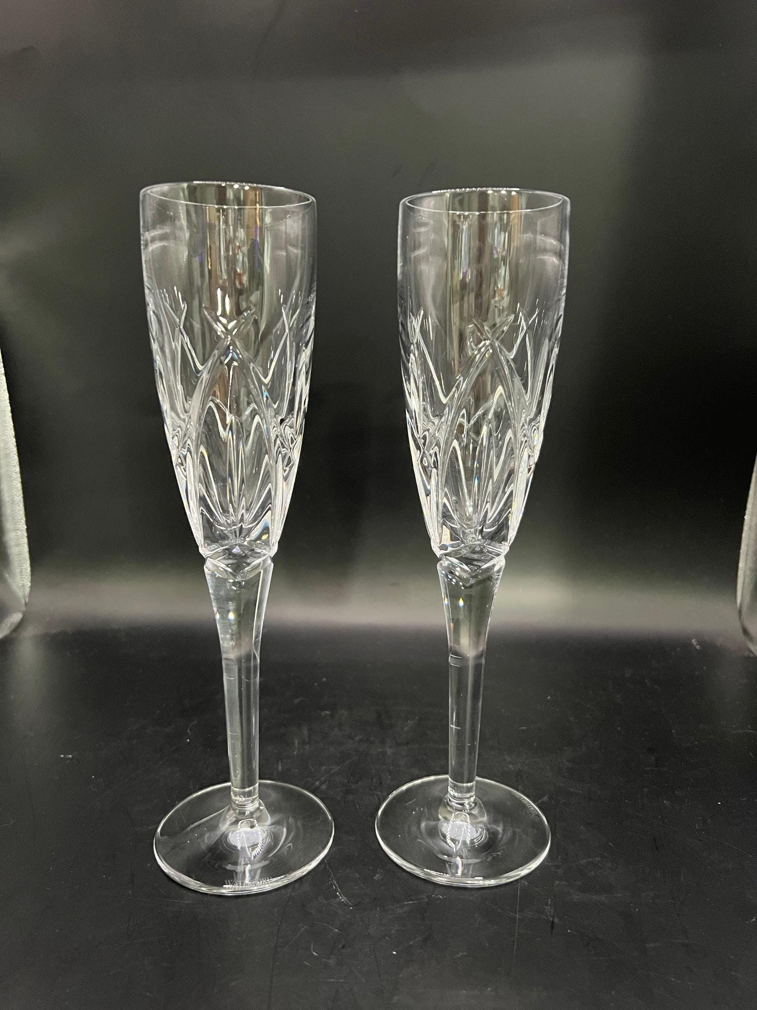 Waterford Crystal WAT144 Fluted Champagne Glasses - Etsy Hong Kong
