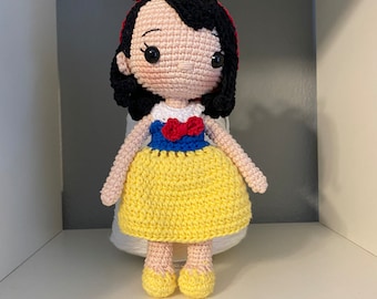 Princess snow white, hand made, 100% cotton