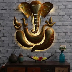 Lord ganesha wall sale light