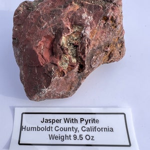 Kalifornischer Jaspis mit Pyrit
